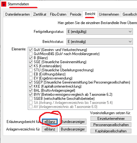 Steuerlicher Erläuterungsbericht