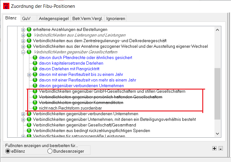 Verbindlichkeiten gegenüber Gesellschaftern