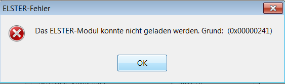 Nach Klick auf Button &quot;Start&quot; 2. Fehlermeldung.